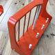 Space age wall coat holder with its tablet 1970 orange