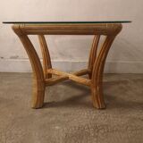 Table basse en rotin