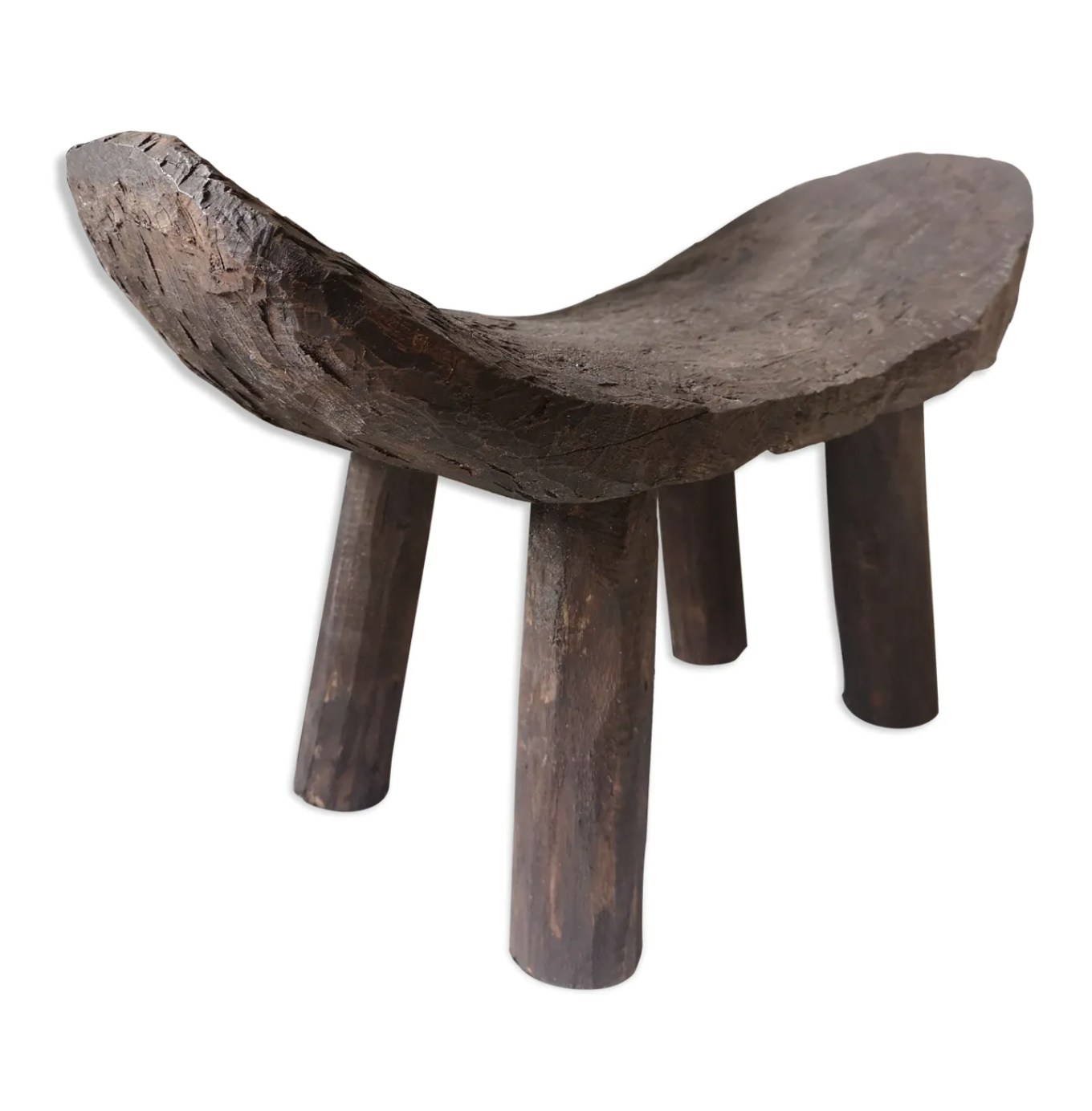 Wooden handmade yoga stool