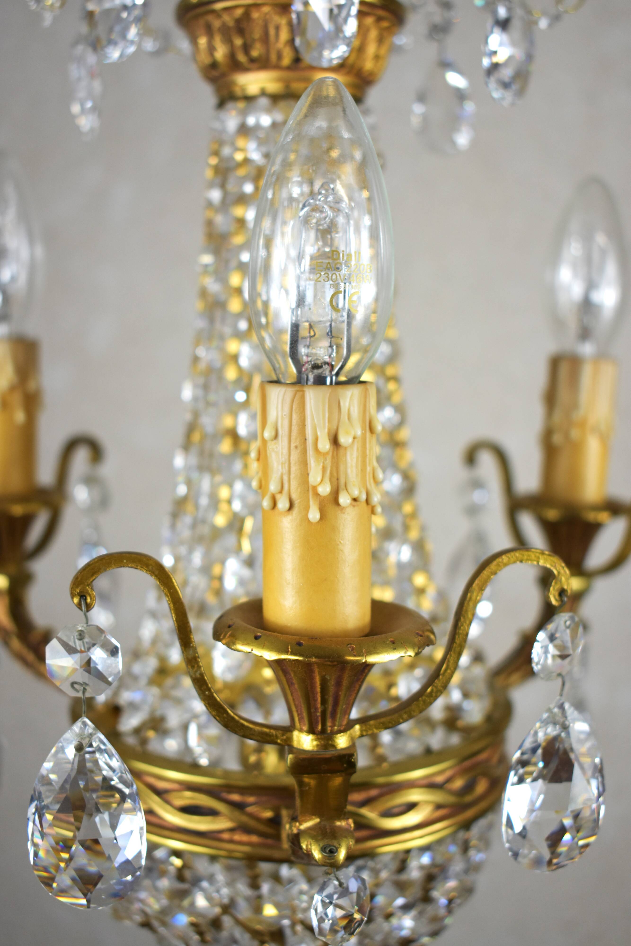 Beautiful chandelier with tassels.