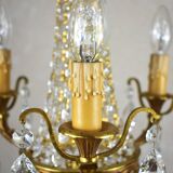 Beautiful chandelier with tassels.
