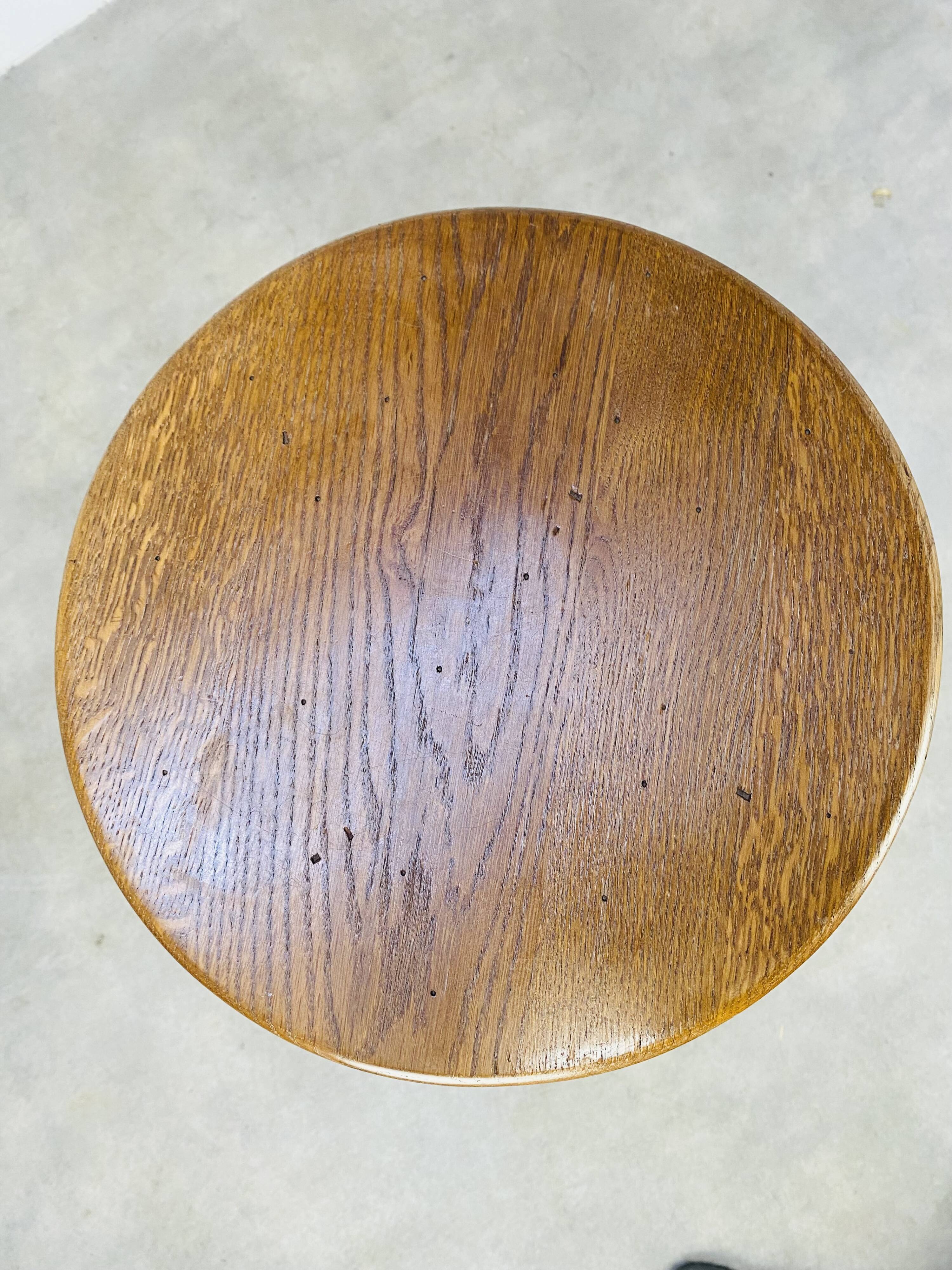 Solid wood oak bar stool