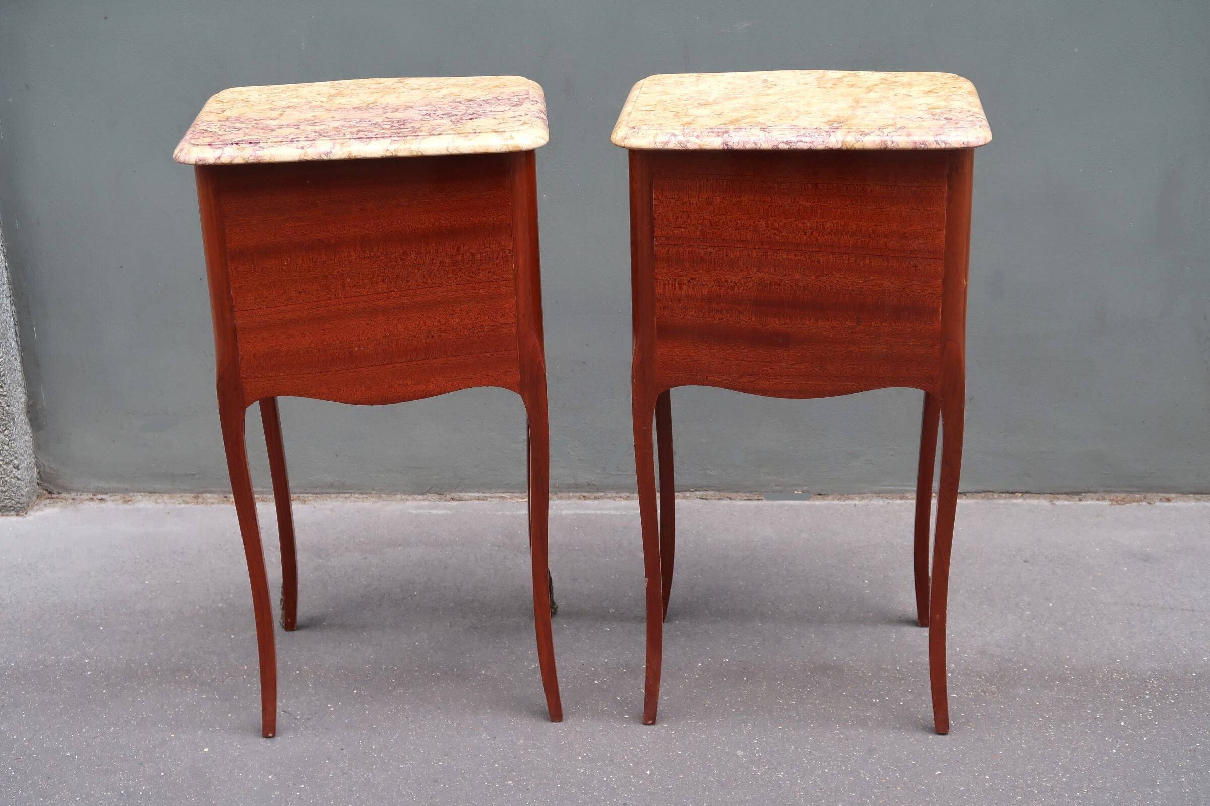 Pair of Louis XV style bedside tables