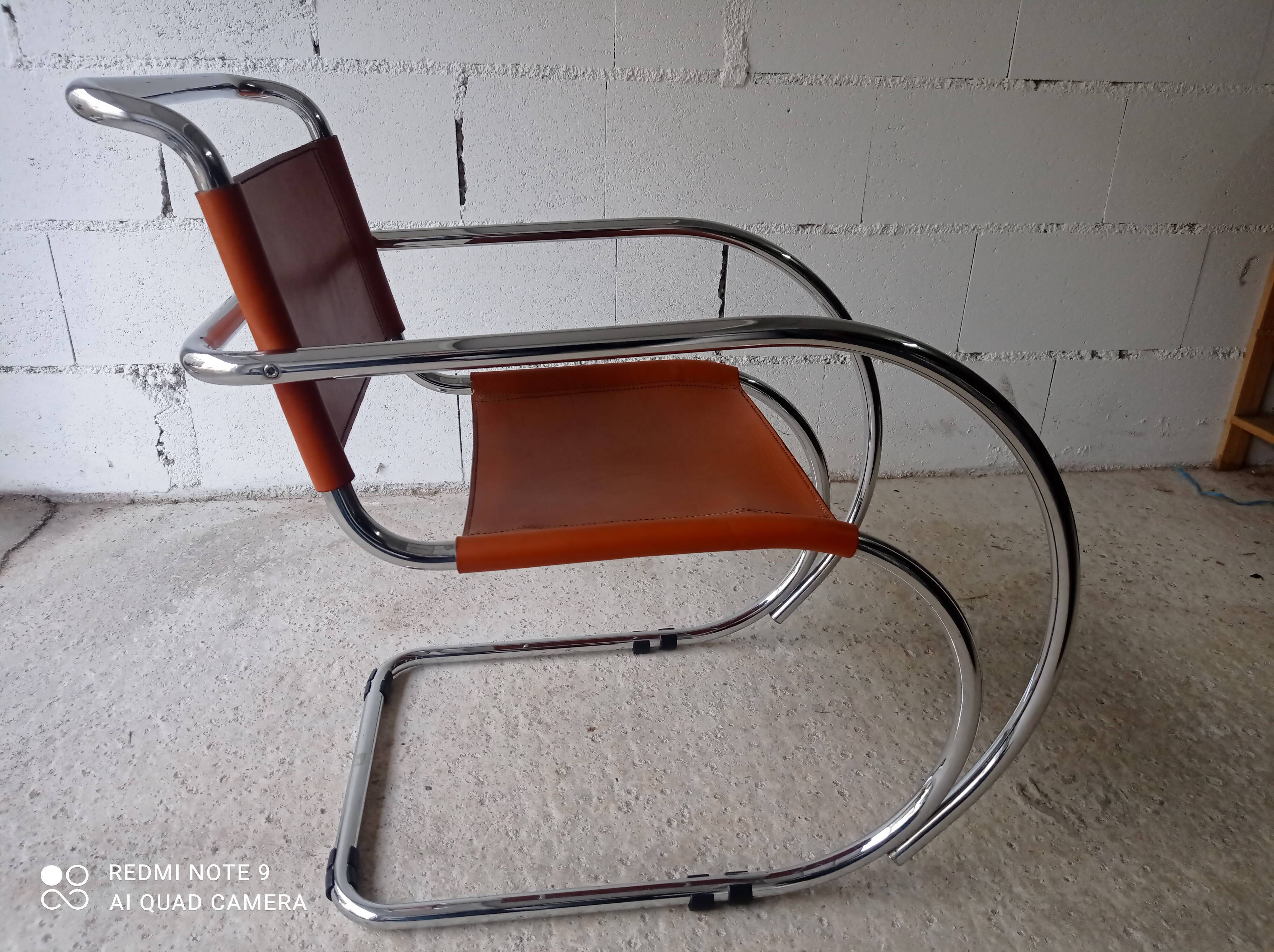 Armchair MR 20 by Ludwig Mies Van Der Rohe 80s