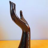 Hand ring or black soliflore 70s