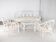 Salon en rotin blanchi