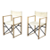 Vintage Mid-Century Scandinavian Modern Beech Safari Director's Chairs