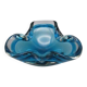 Vintage blue glass ashtray