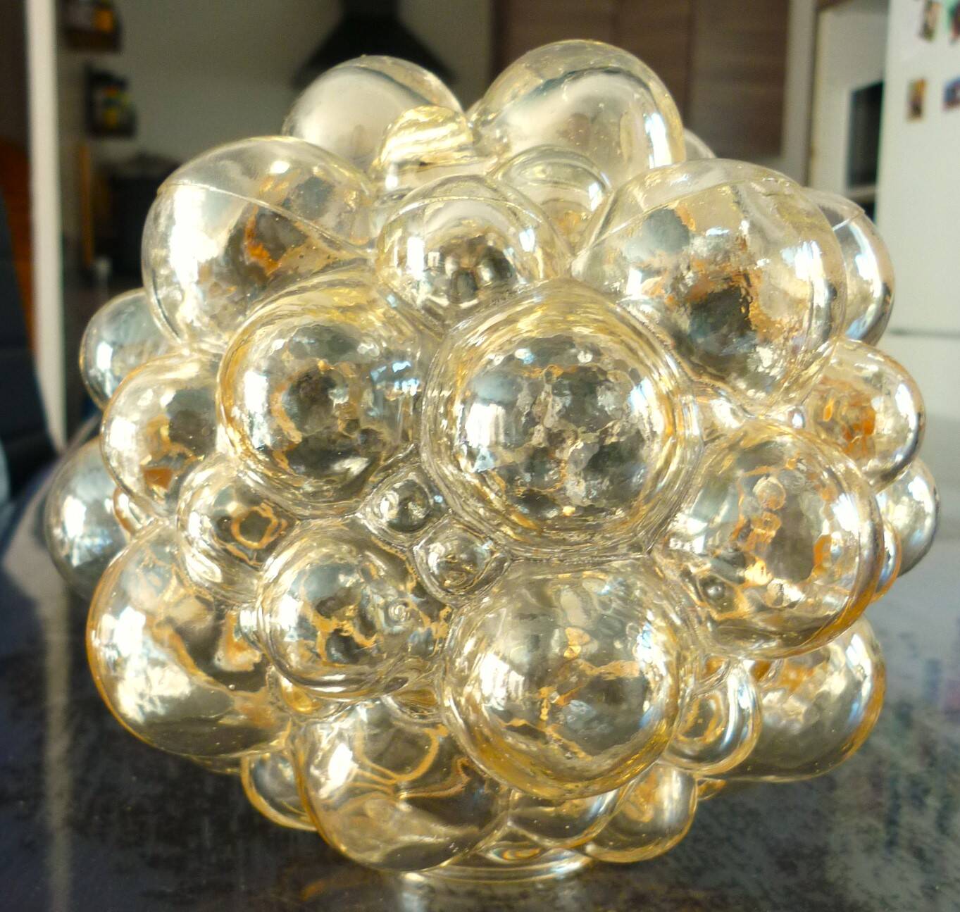 Helena Tynell design glass globe, bubble model, 1960s, wall light, lamp