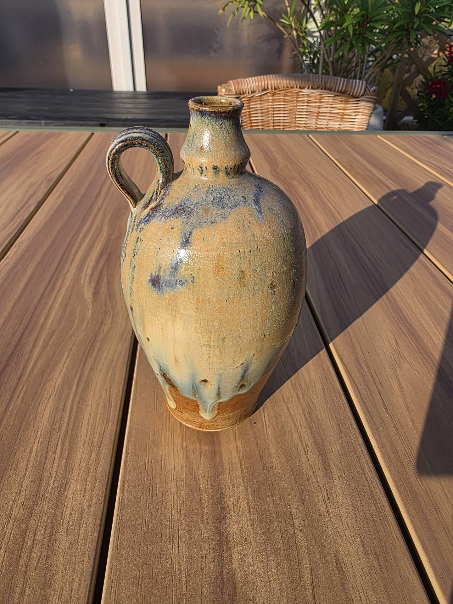Soliflore Ceramic Oil Bottle Berangeville Jacques Asserin
