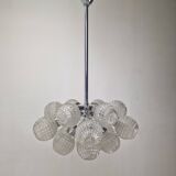 Large Glass Globe Chandelier by Richard Essig, Germany, 1960s