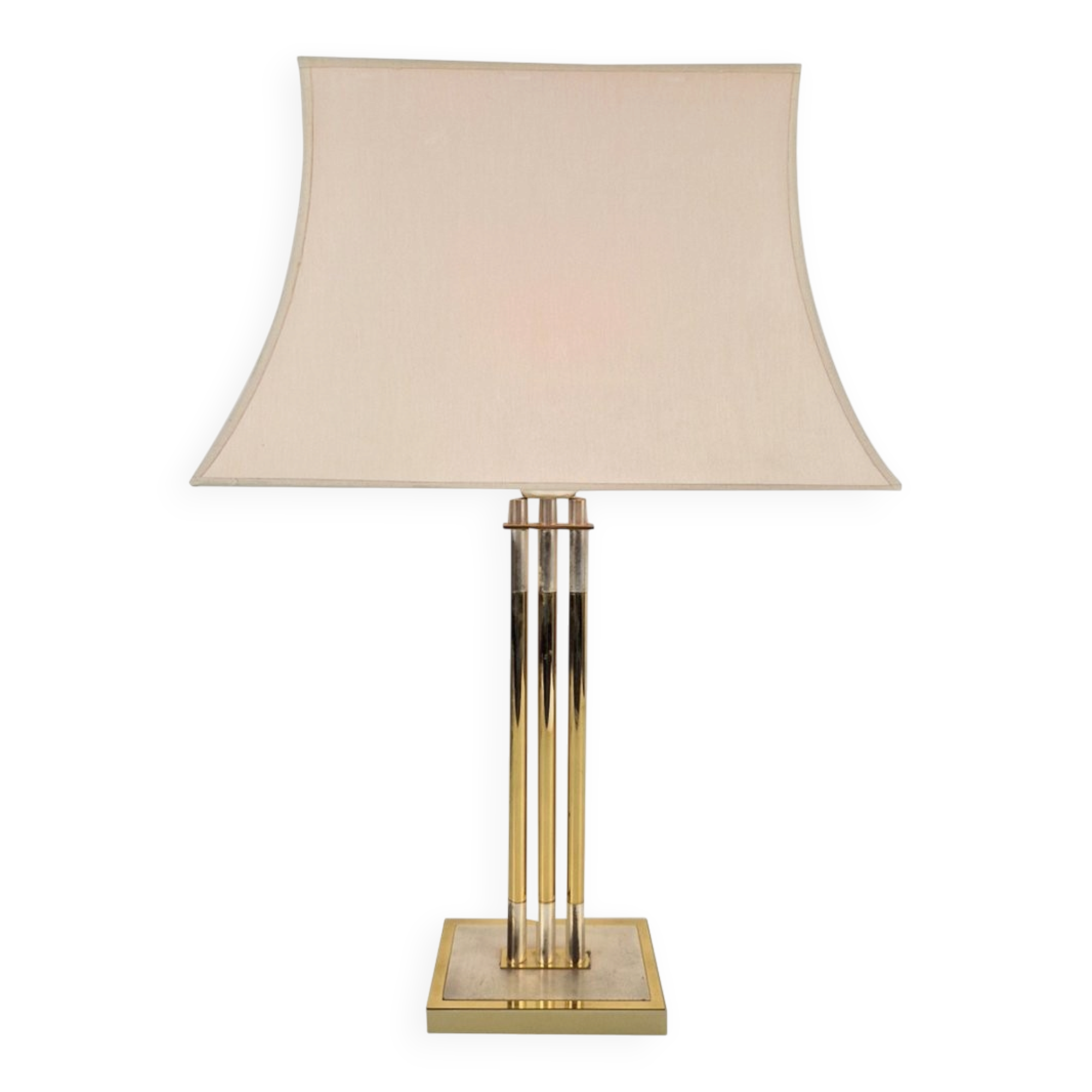 Brass Table Lamp from Deknudt, Belgium, 1978