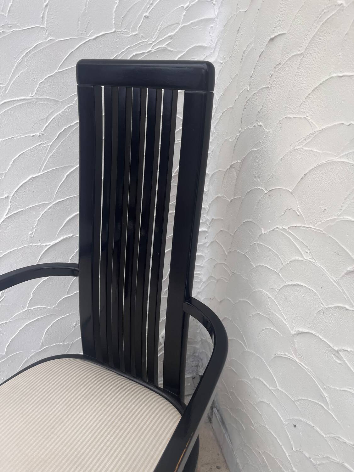 Black wooden designer chair