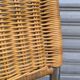 Pair of cantilever and rattan chairs from the 70s