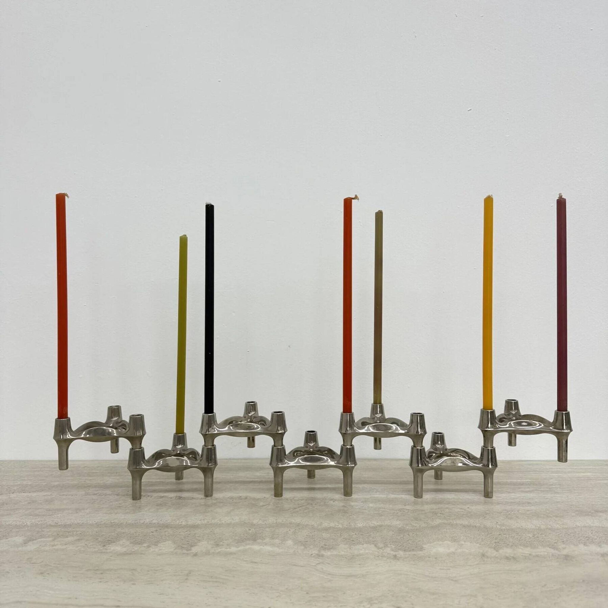 Large XL candlestick by Fritz Nagel & Ceasar Stoffi, manufactured by BMF, 1960s