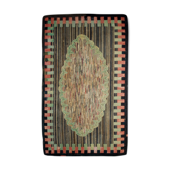Carpet former American hooke made hand 149x231cm 1880 s