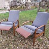 Scandinavian chaise longue armchair