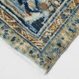 Grand tapis persan ancien bleu marine, 293 x 391 cm