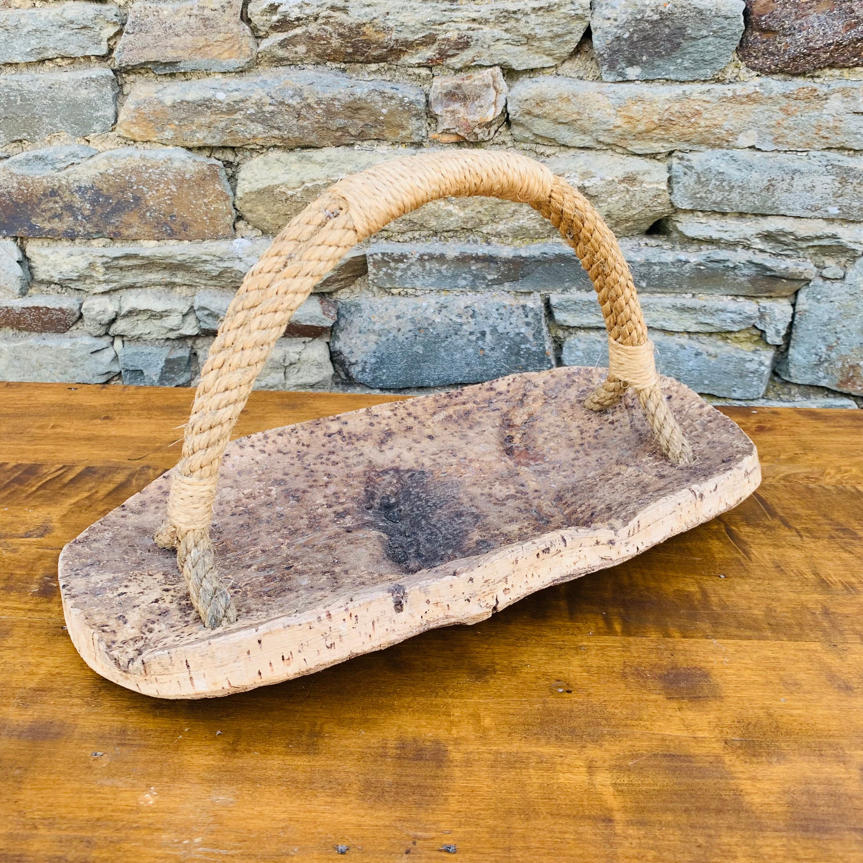 Cork and rope fruit basket