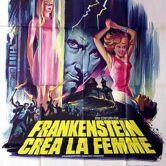 Affiche cinéma originale de 1967.Frankenstein créa la femme