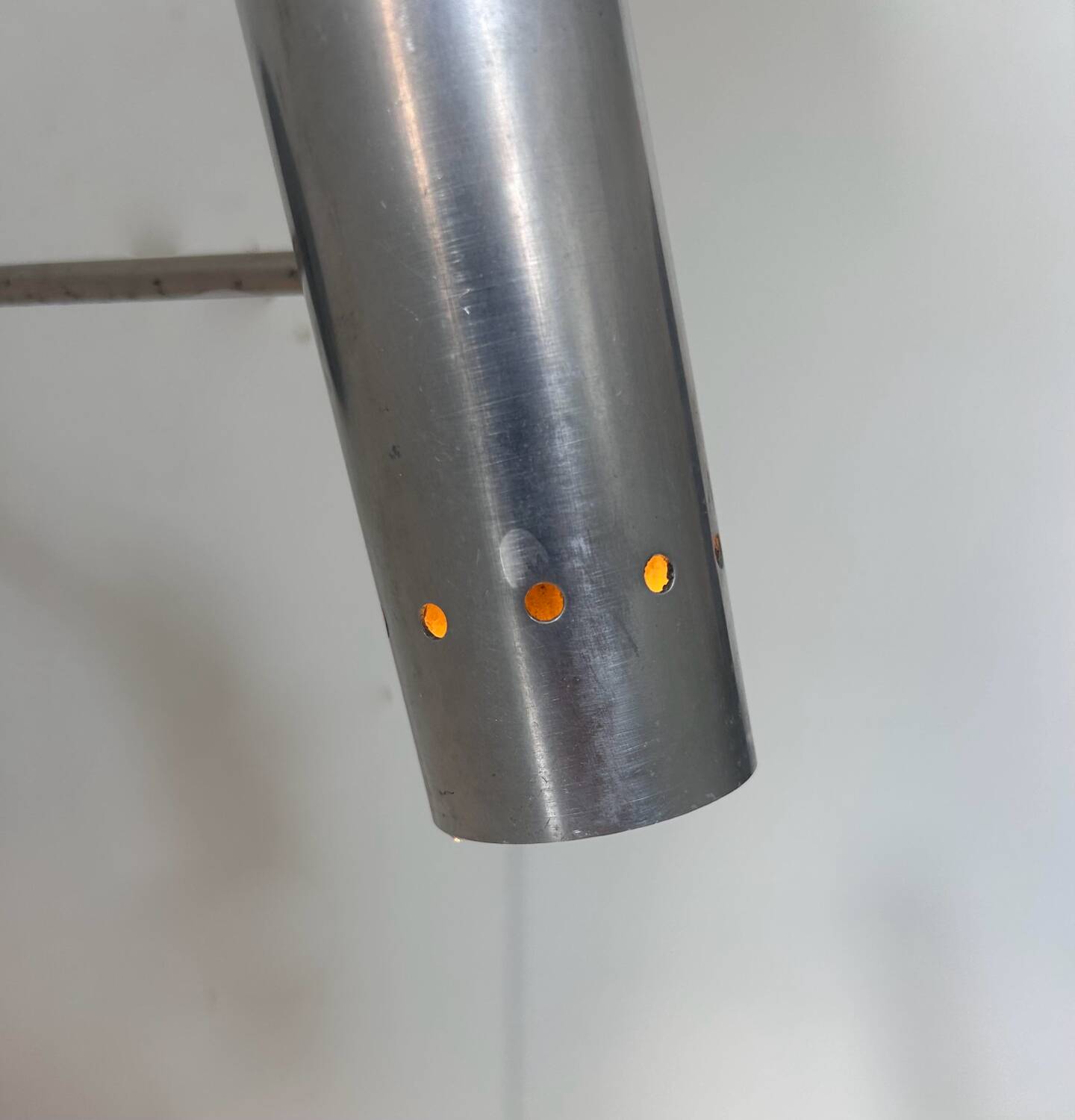 Adjustable wall light, brushed aluminum, France 1960