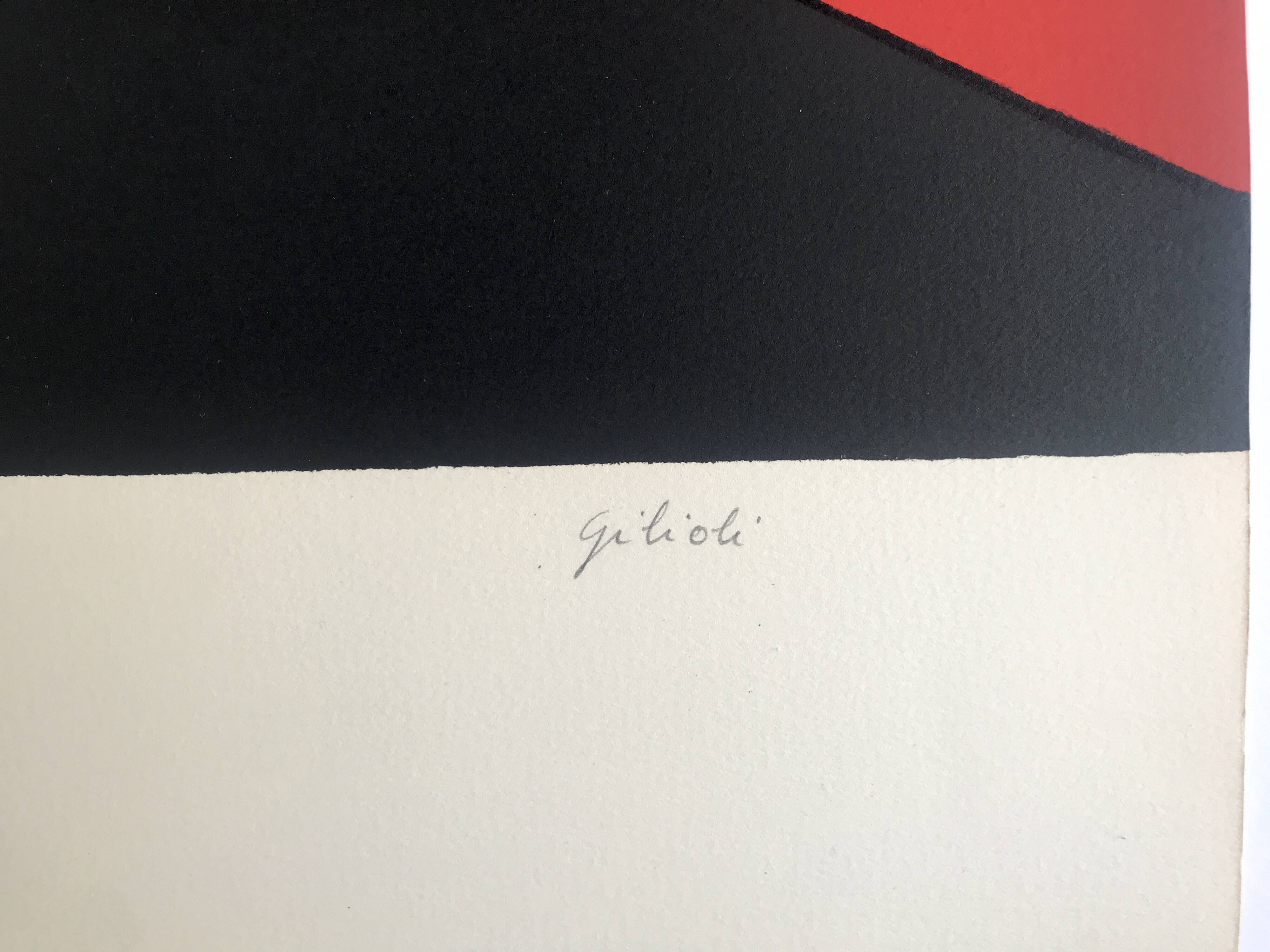 Émile GILIOLI, Untitled, c. 1970. Original lithograph signed in pencil