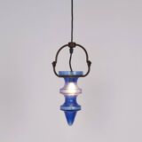 Stalactite blue glass pendant lamp by Nanny Still for Raak, 1960s