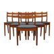 Set of six teak chairs, Danish design, 1970s, designer: Poul M. Volther