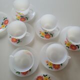 6 cups and 8 Arcopal sub-cups