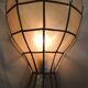 Pair of vintage mother-of-pearl and brass wall sconces – Floral shape