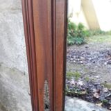 Old beveled wooden frame mirror 159x60cm