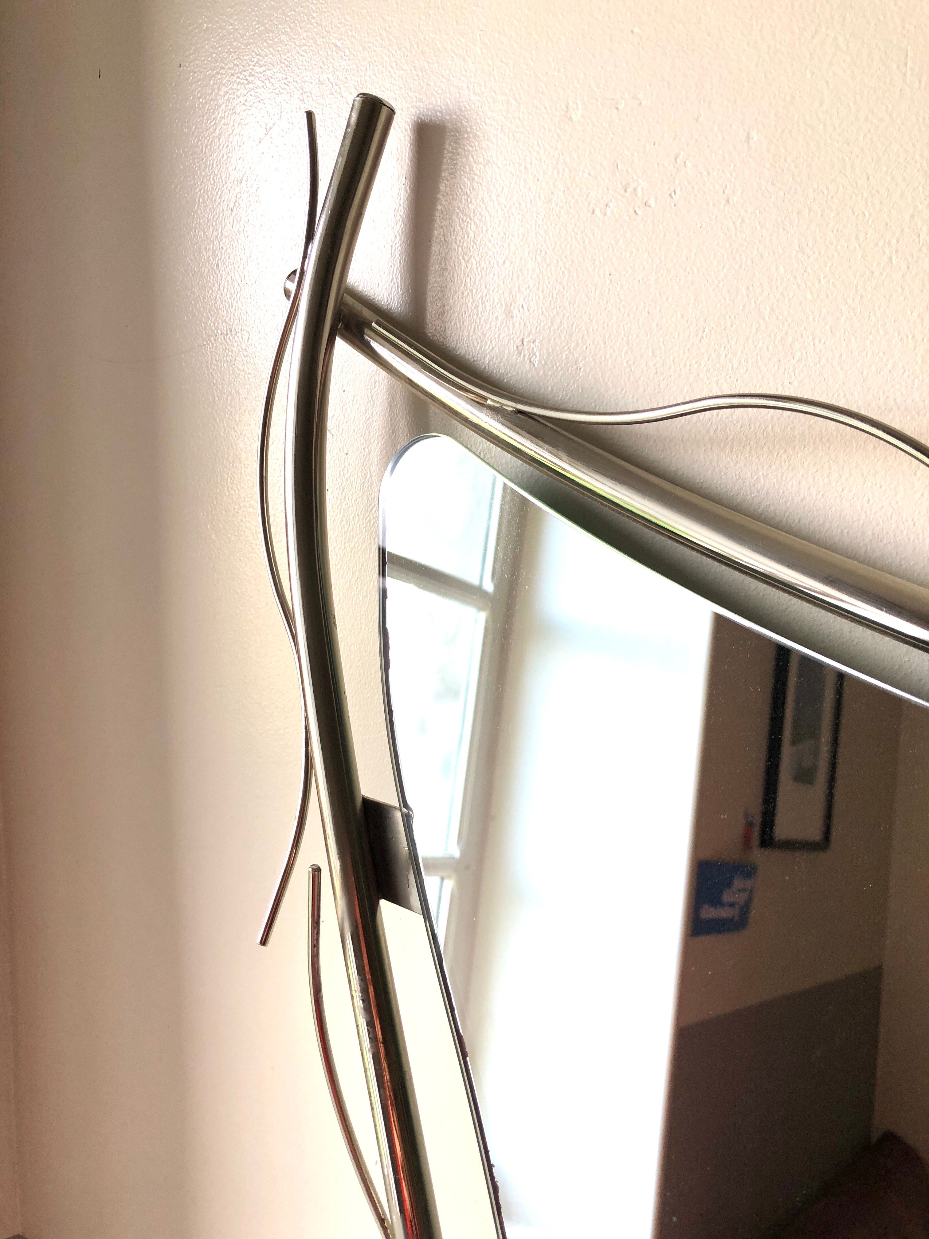 Miroir forme libre 1970 Italie, 98x66 cm