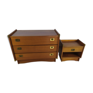 Commode et chevet vintage