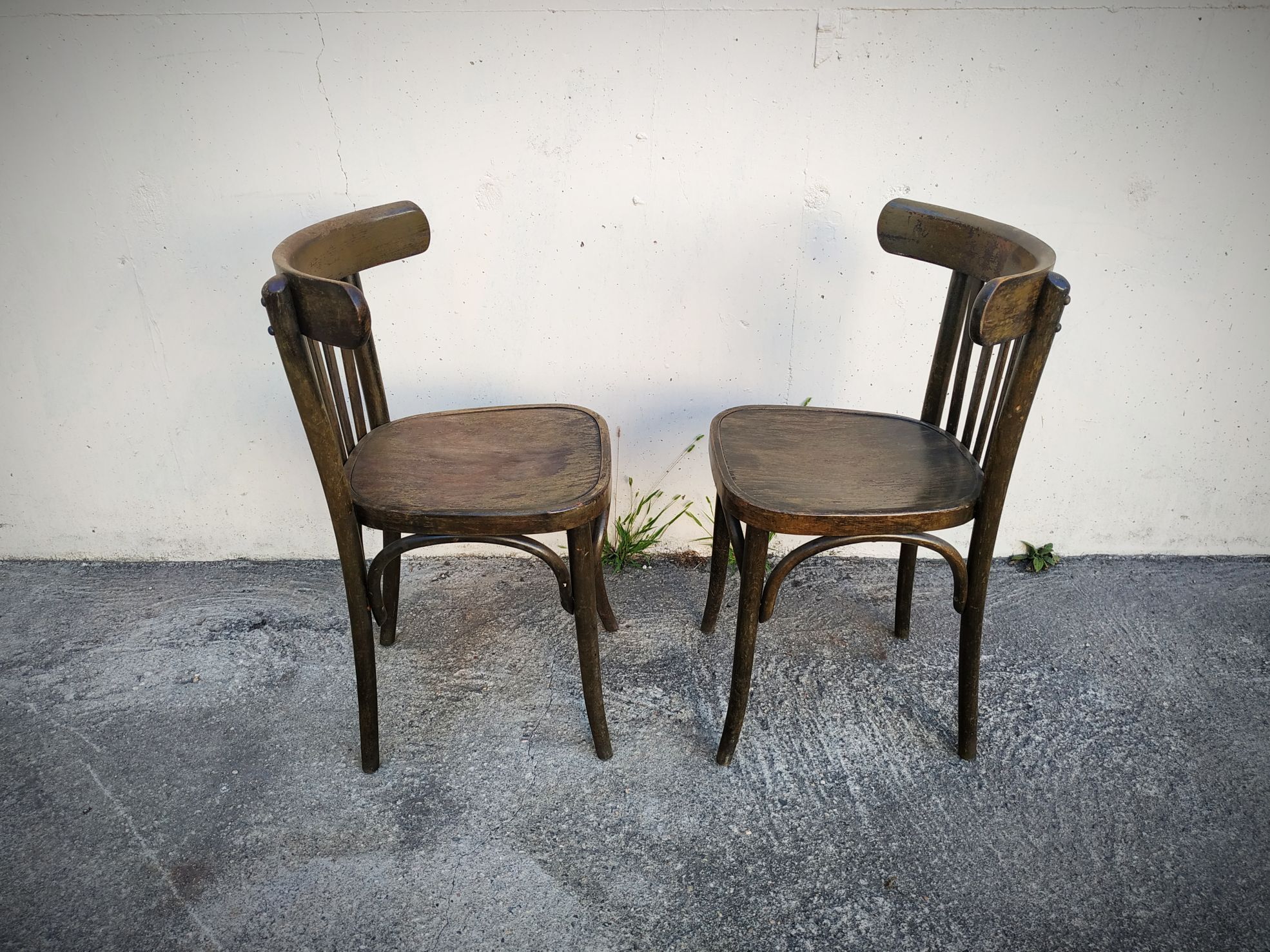 Pair of bistro chairs