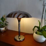 Mushroom lamp design chrome metal 48 cm