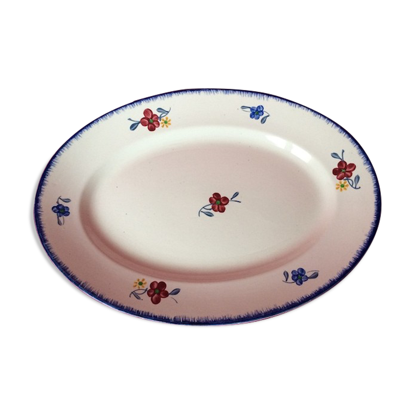 Oval dish Digoin Sarreguemines Mary-Lou