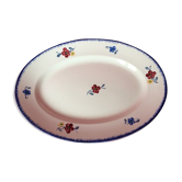 Oval dish Digoin Sarreguemines Mary-Lou