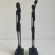 Paire de sculptures africaines en bois