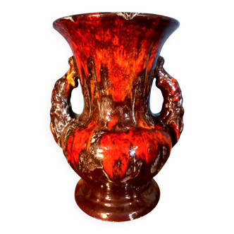 Ceramic vase "Lave" 1960s