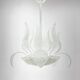 1950's Barovier & Toso Murano Glass and Brass Chandelier