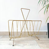 Vintage Art Deco magazine door in gilded brass