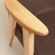 Scandinavian chocolate wool armchair designed by Chierowski