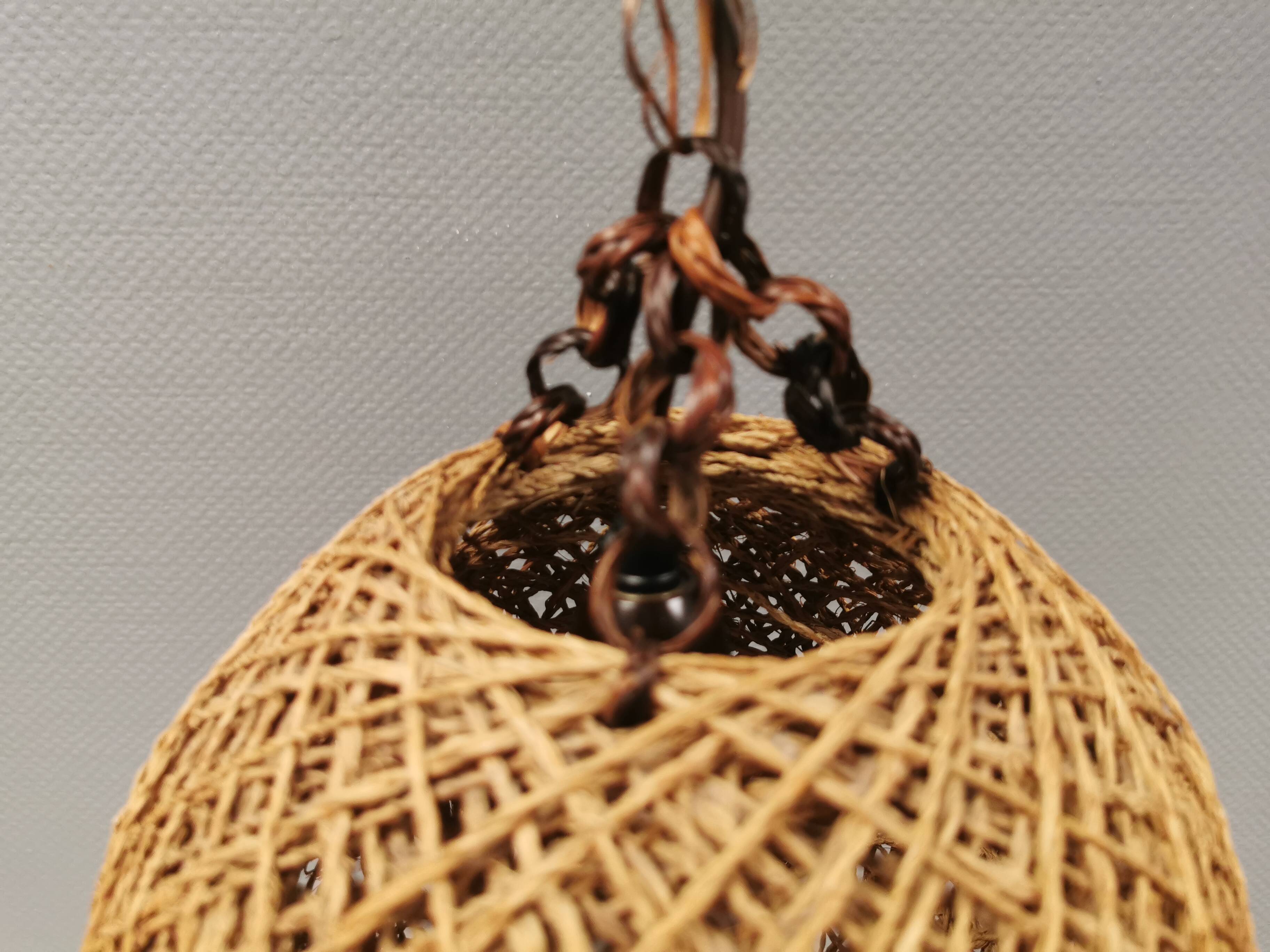 Rattan ball lamp