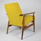 Fauteuil original "FOX", Pologne années 1970, entièrement restauré, jaune