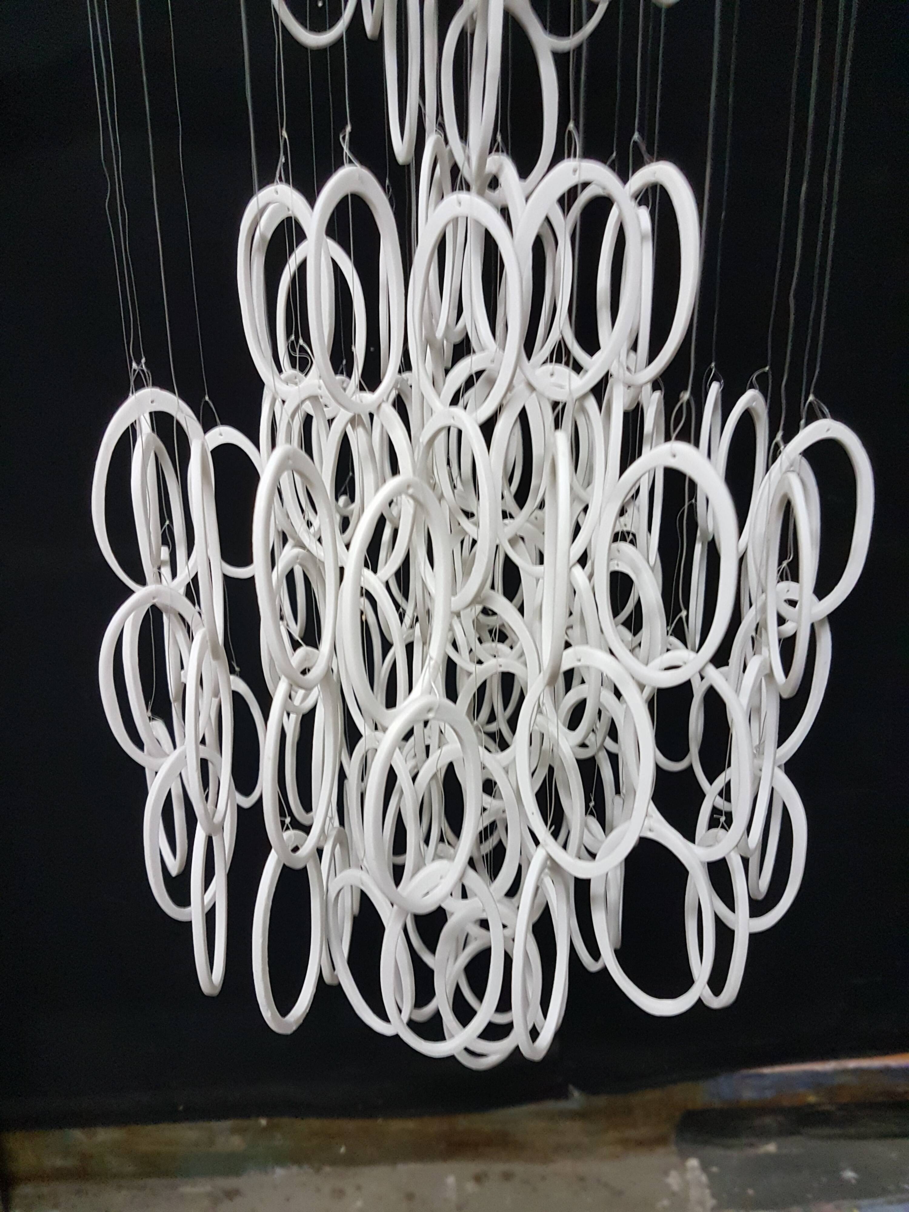 Suspension with tassel pendants