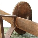 Regionalist wooden tripod chair