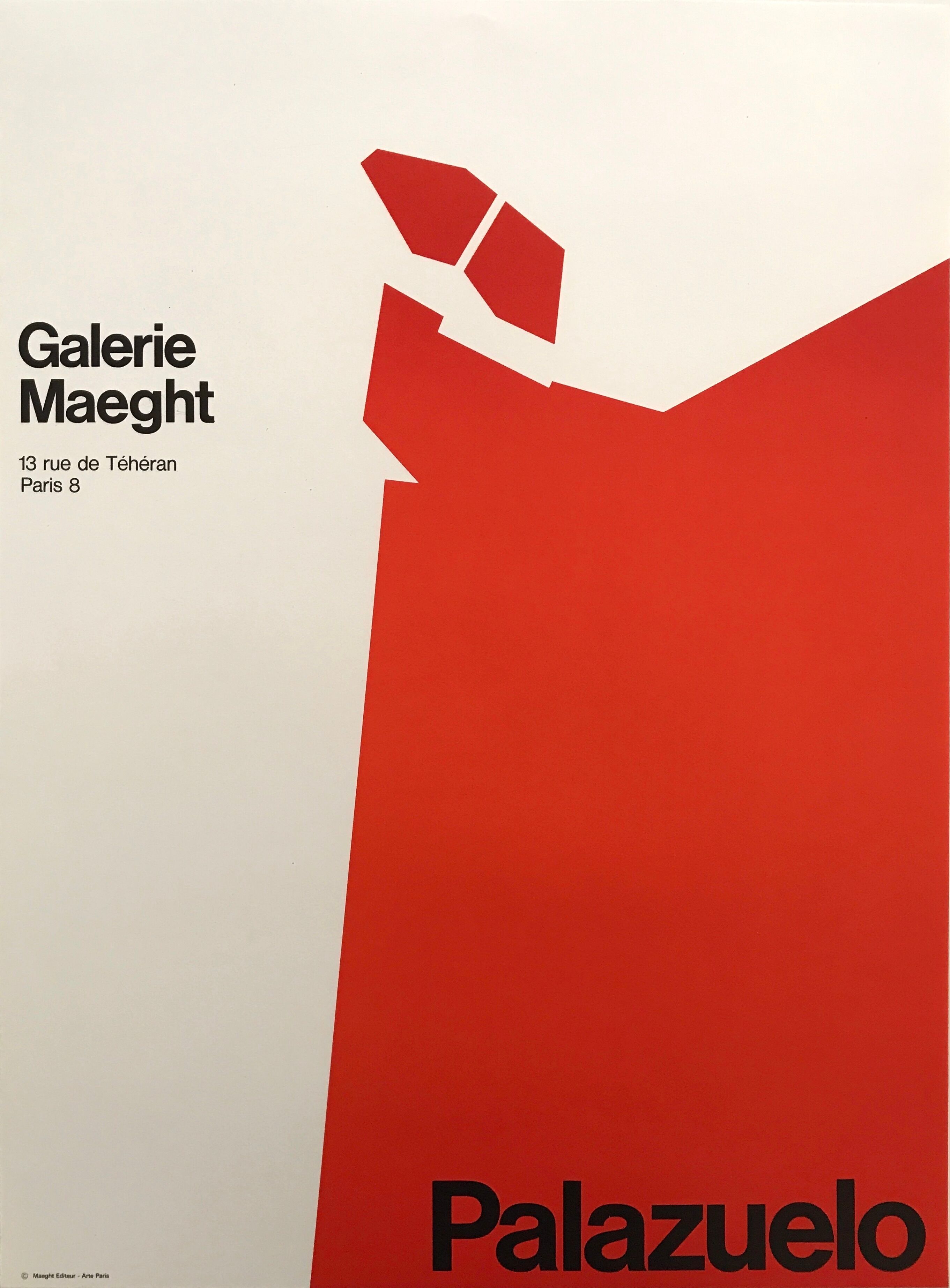 Original exhibition poster by Pablo PALAZUELO, Galerie Maeght, 1970