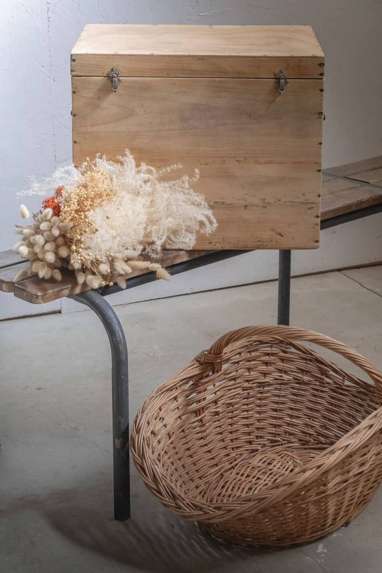Panier à bois en osier « Josette »