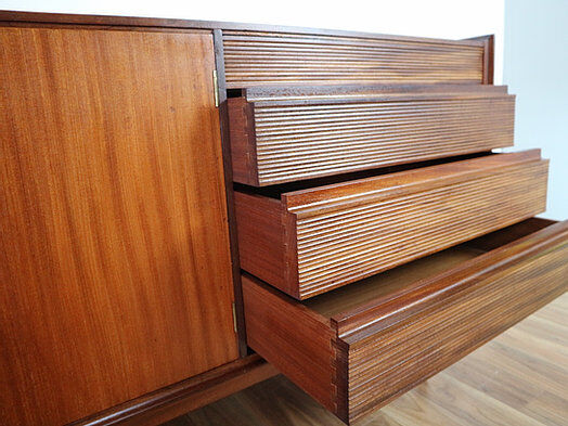 Mid-century Richard Hornby buffet or multimedia TV furniture designed for Heal's