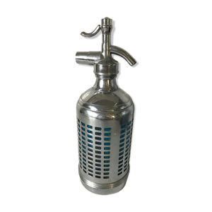 siphon verre bleu et